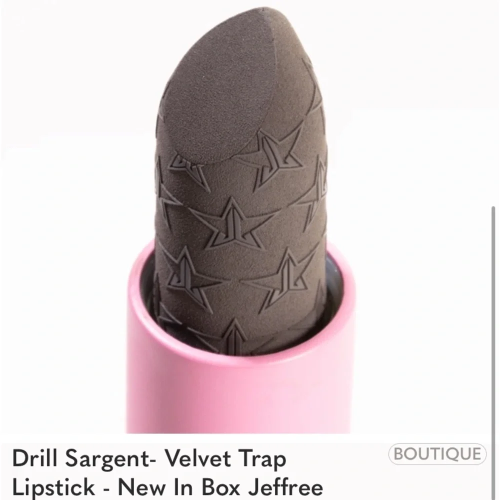 Jeffree Star Velvet Trap Drill Sergeant lipstick mild gray new in box